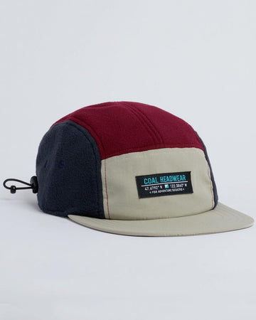 Bridger Fleece 5 Panel Cap - Burgundy