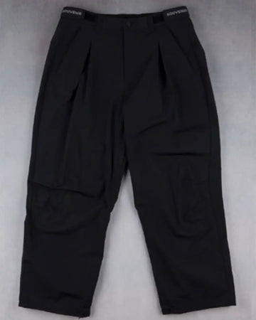 Pleated Chino Snow Pants - Black
