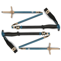 Traverse Compactor Splitboarding Poles - Creek Blue