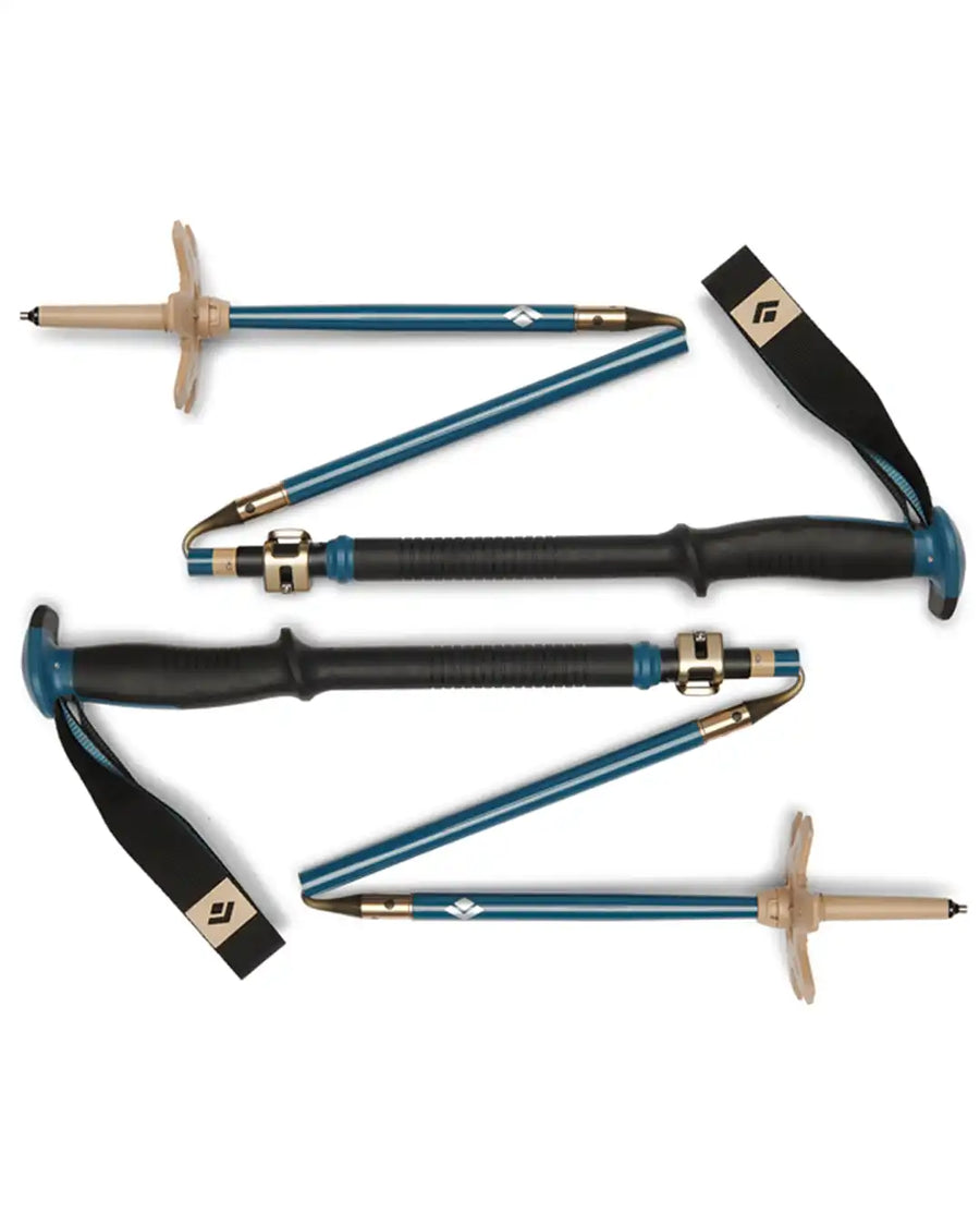 Traverse Compactor Splitboarding Poles - Creek Blue