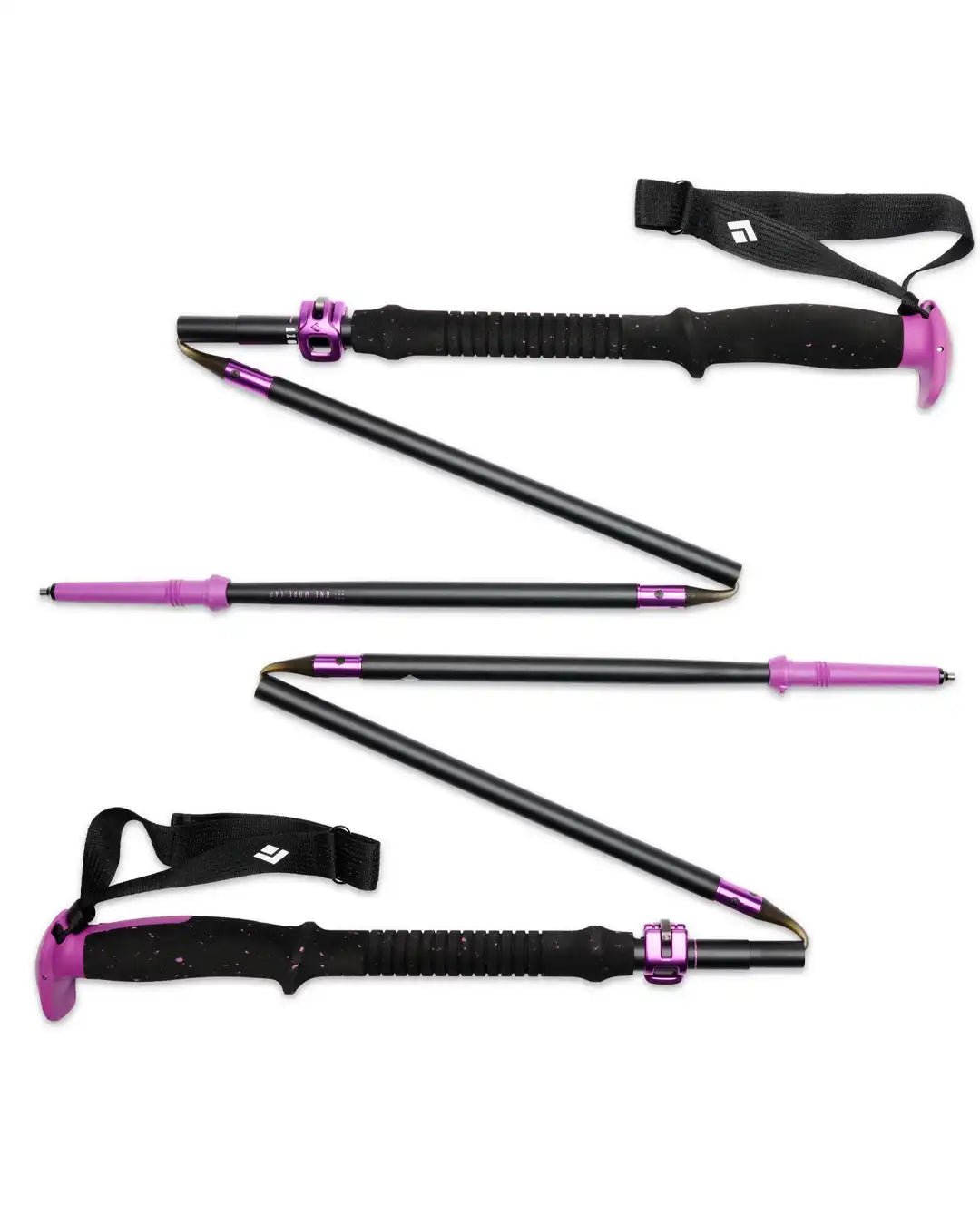 Expedition Compactor Splitboarding Poles - Piton Purple