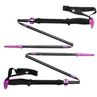 Expedition Compactor Splitboarding Poles - Piton Purple