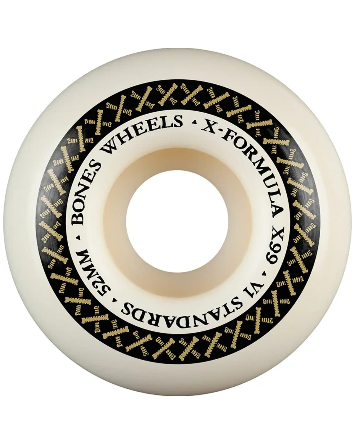 BONES Xf Standards V1 99A Skateboard Wheels - Natural 52mm