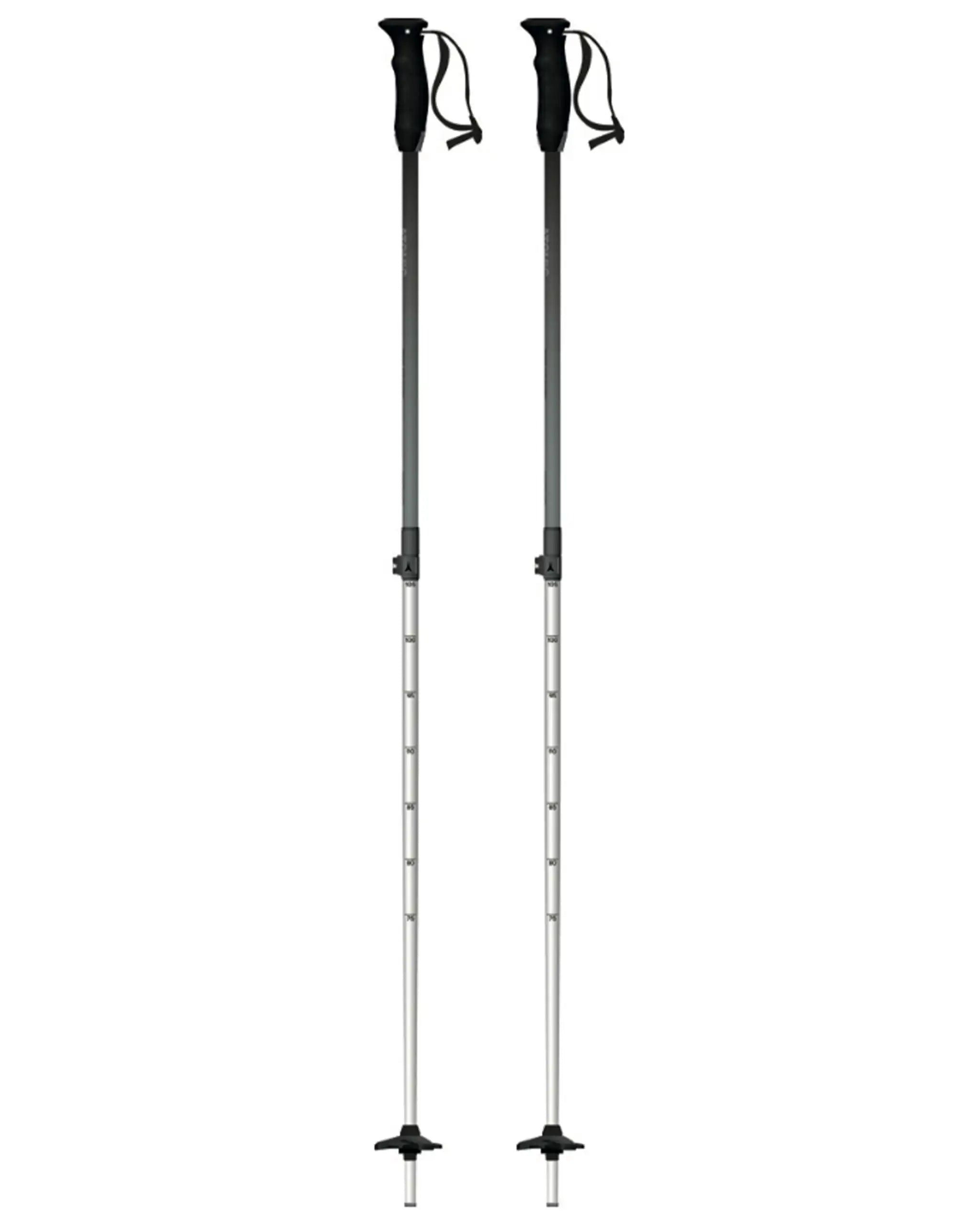 Revent Jr Telescopic Ski Poles - Black