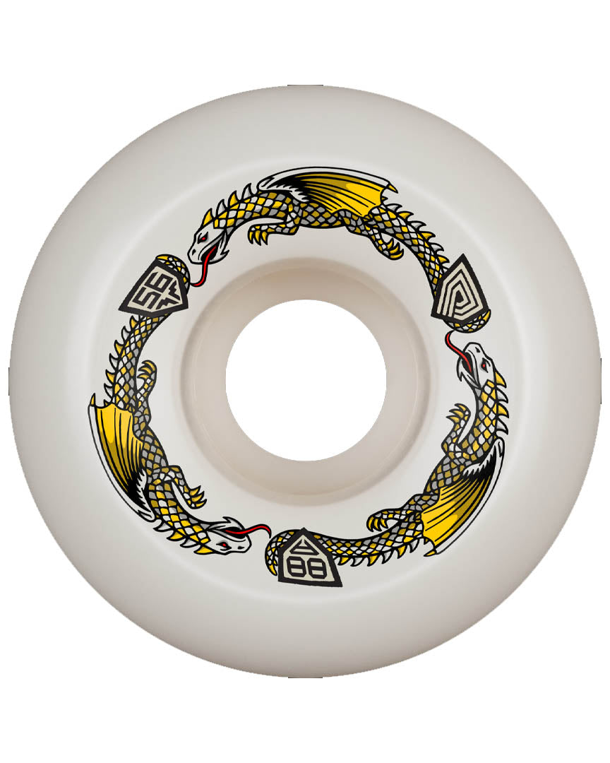 Dragon Formula 88A Skateboard Wheels - Natural