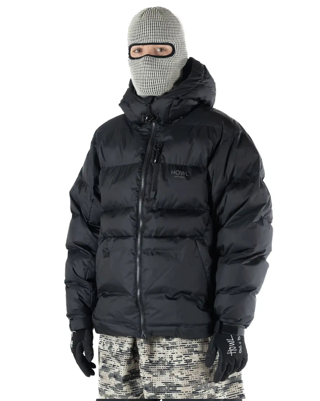 Manteau Neige Puffy - Black par HOWL – vue 2