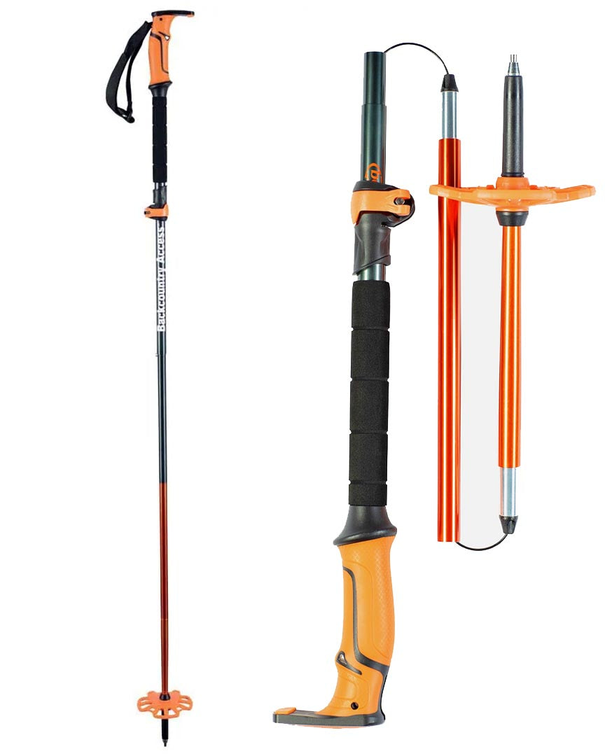 Batons splitboard Sceepter 4S Pole - Black/Orange