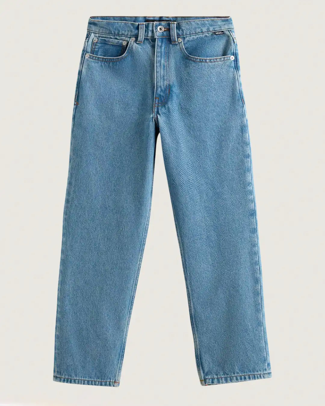 Kids Check-5 Loose Denim Pants - Stonewash/Blue