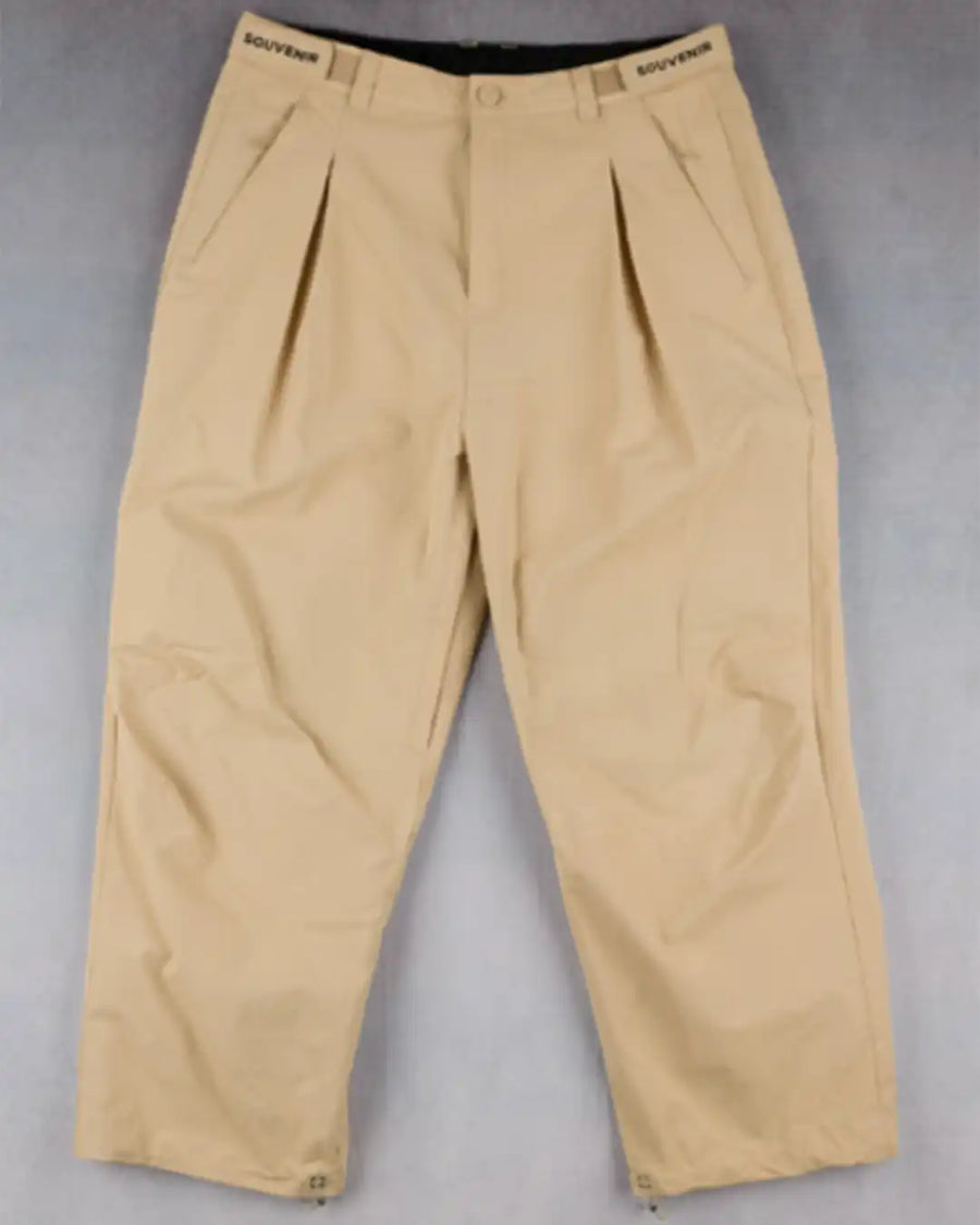 Pleated Chino Snow Pants - British Khaki