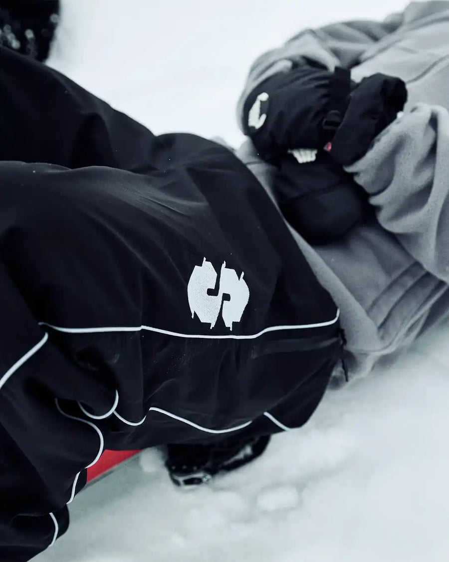 Insulated Track Snow Pants - Black