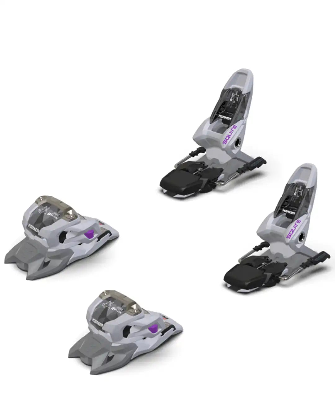 Squire 11 Ski Bindings - Grey/Purple 2027