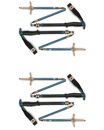 Traverse Compactor Splitboarding Poles - Creek Blue