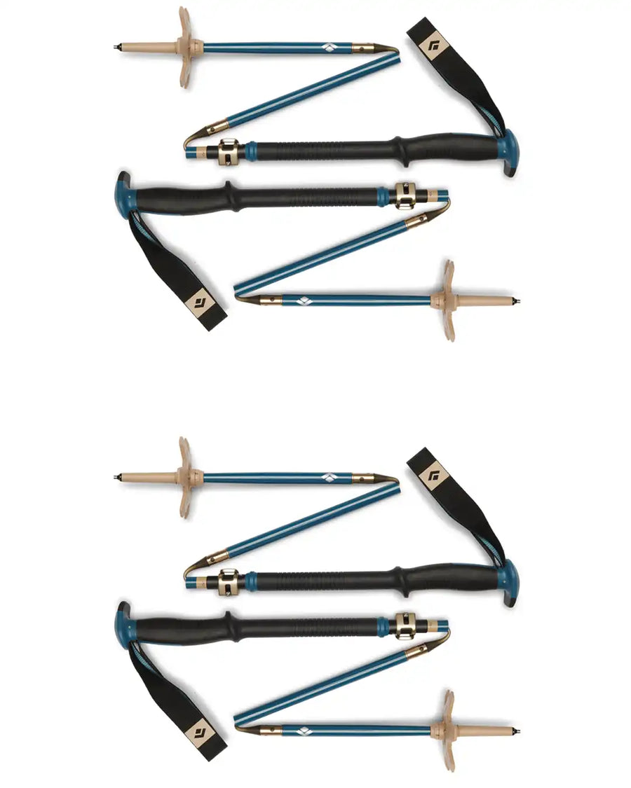 Traverse Compactor Splitboarding Poles - Creek Blue