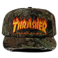 Casquette Flame Distressed Snapback - Camo