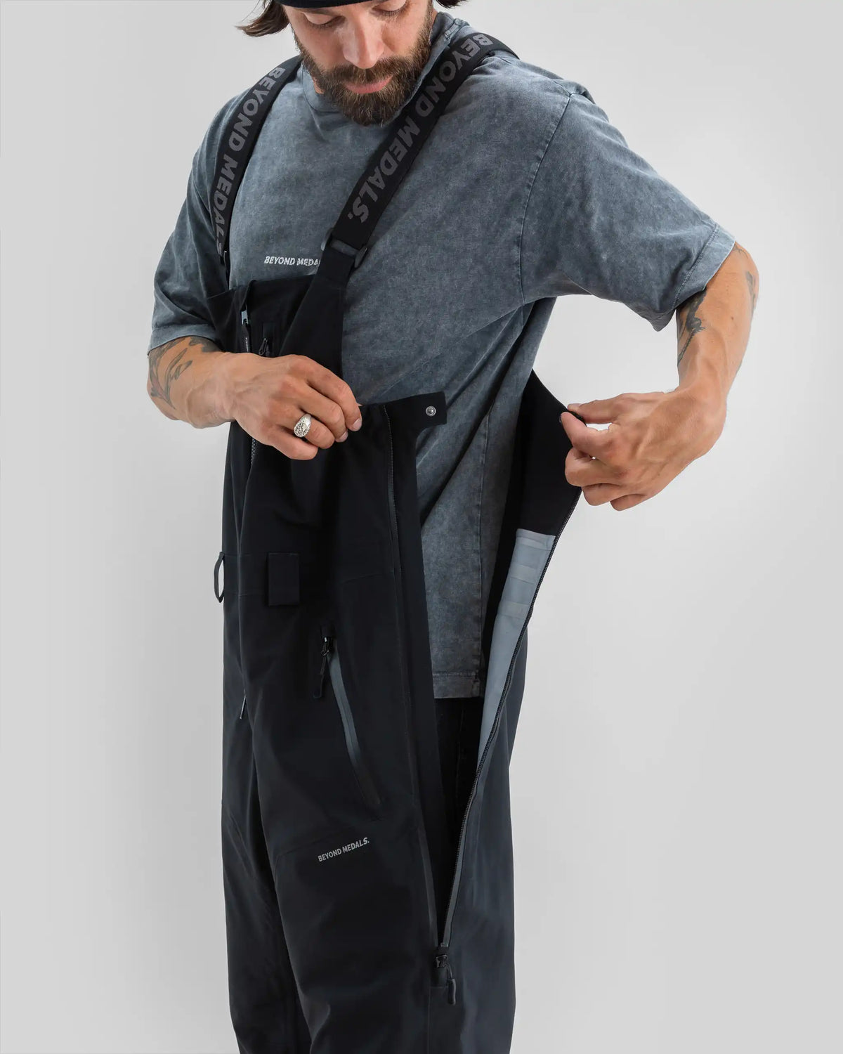 BEYOND MEDALS Tech Bib 2.0 3L Snow Bib - Black – view 13