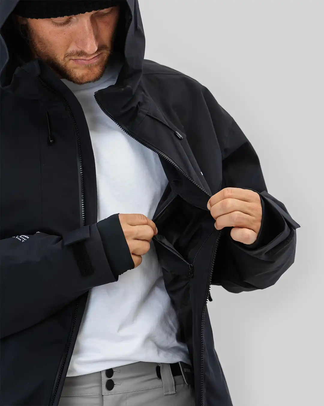 Fullzip 2L Winter Jacket - Black