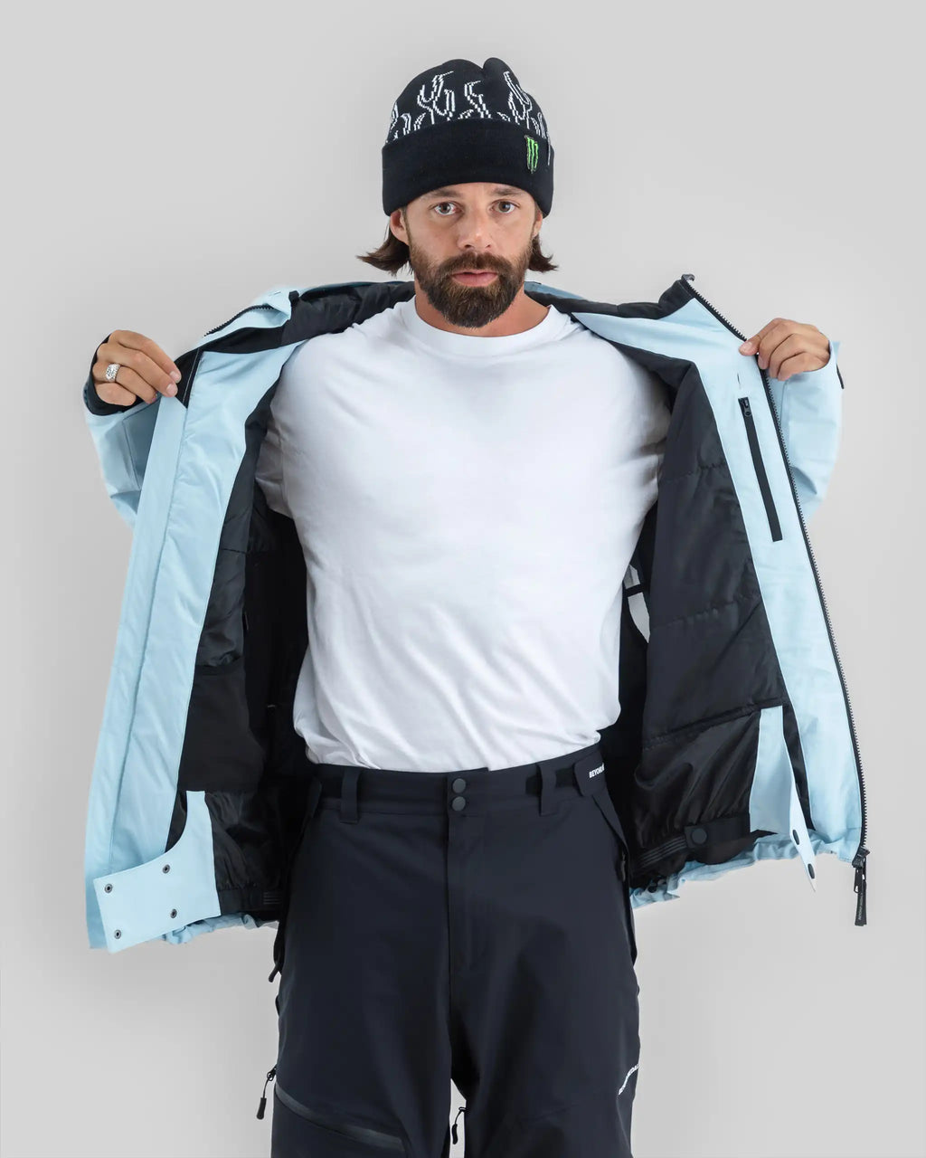 BEYOND MEDALS Fullzip 2L Ripstop Winter Jacket - Light Blue – view 11
