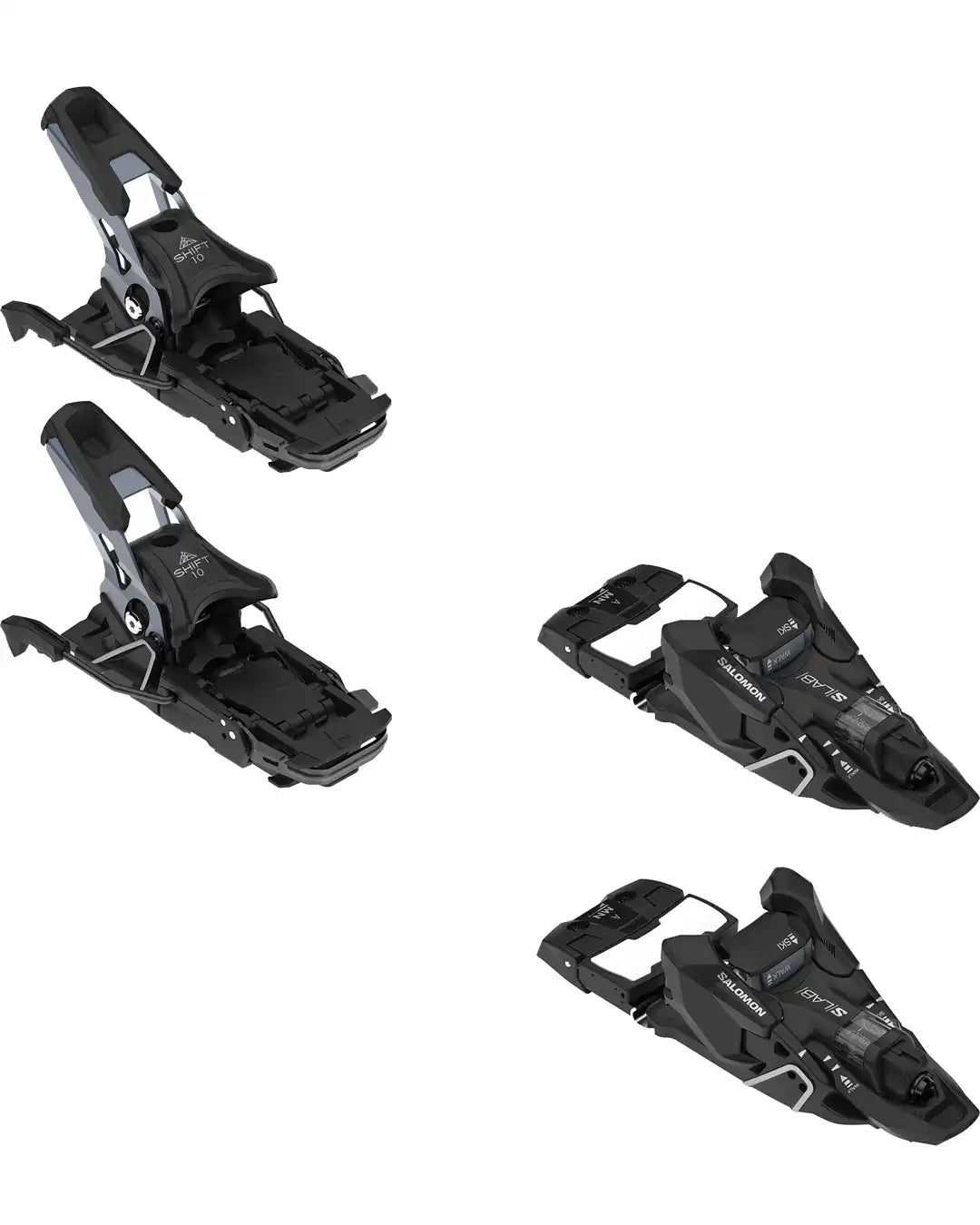 S/Lab Shift² 10 Alpine Touring Ski Bindings - Black/Silver 2026