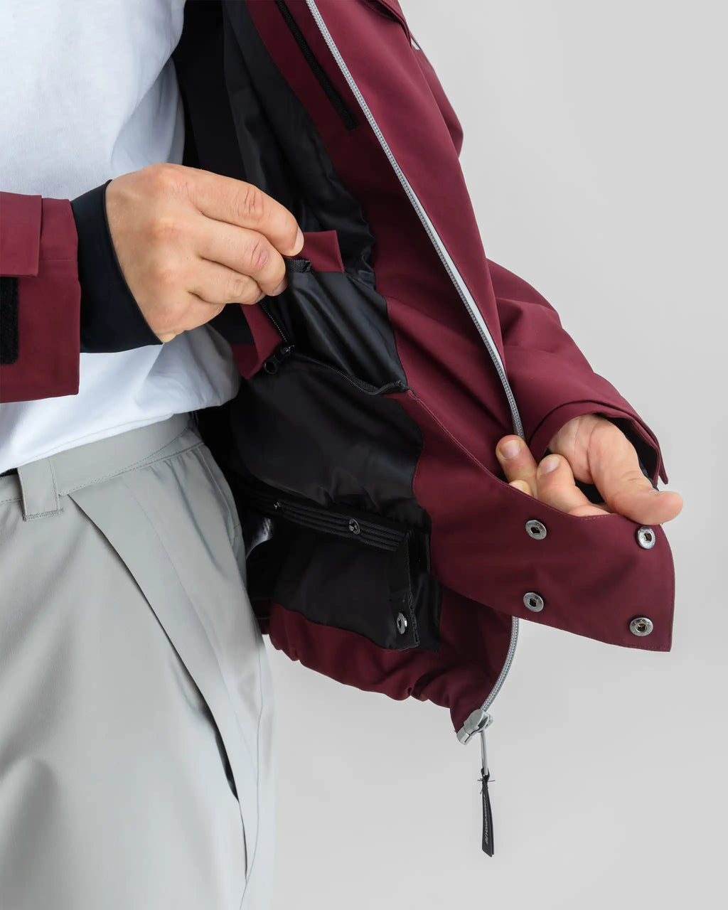 BEYOND MEDALS X Taped 3L Winter Jacket - Dark Red – view 12