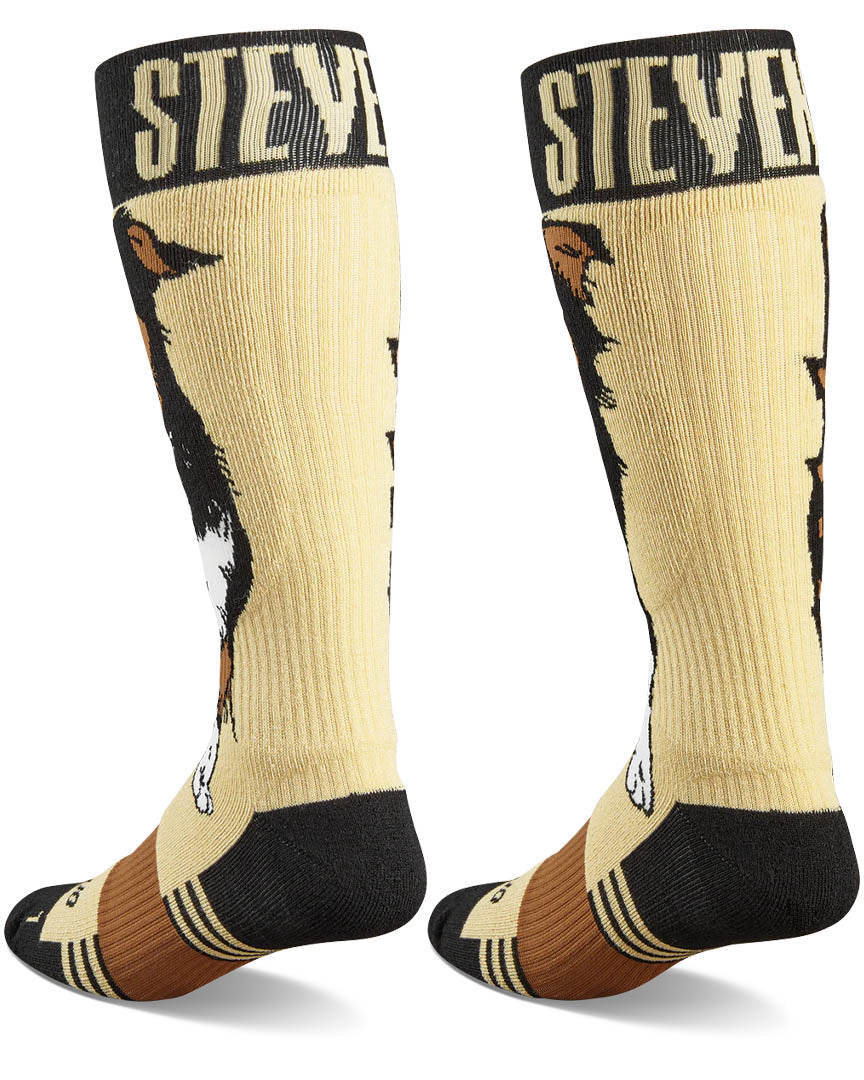 Signature Merino X Stevens Thermal Socks - Black/Brown