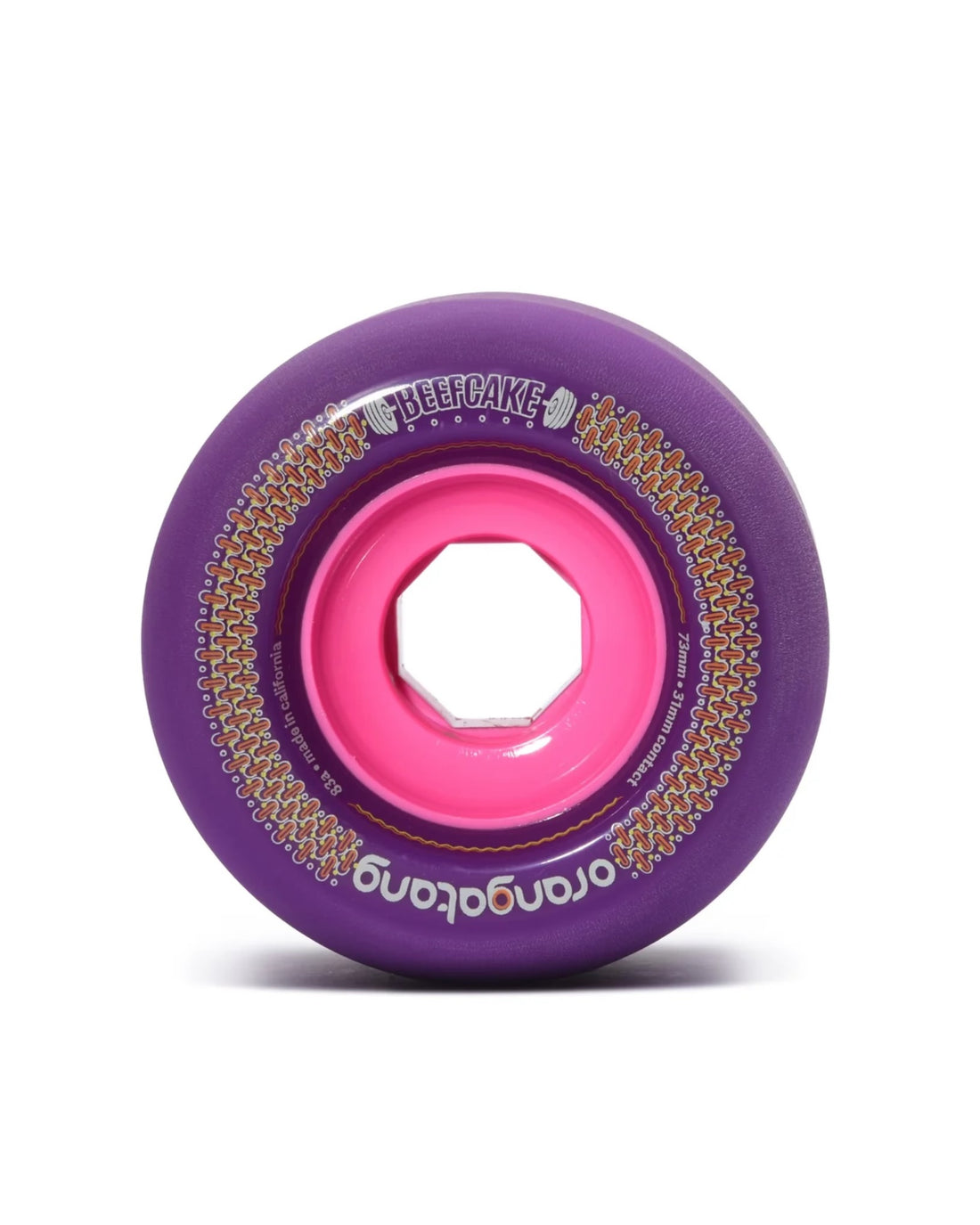 Beefcake Longboard Wheels - Purple