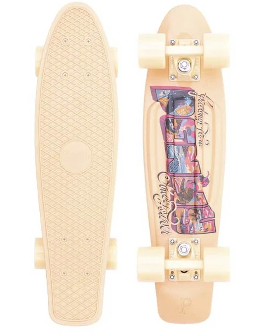 Postcard Coastal Peach Complete Cruiser Skateboard