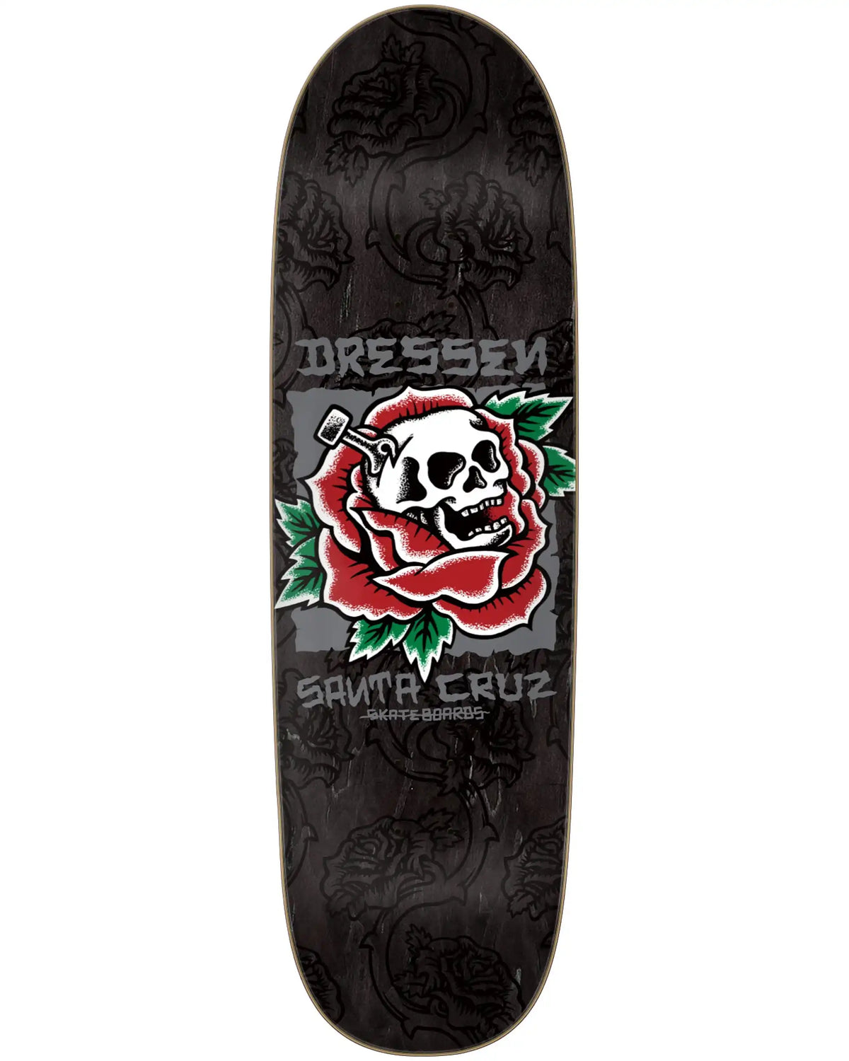 SANTA CRUZ Pro Shaped Dressen Skull Cruiser Deck