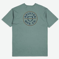 Crest Ii S/S Standard T-Shirt - Chinois Green/Washed Navy/Sepia