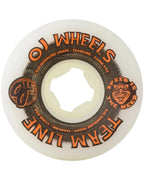 Team Line 99A Skateboard Wheels - White Bl/Orange