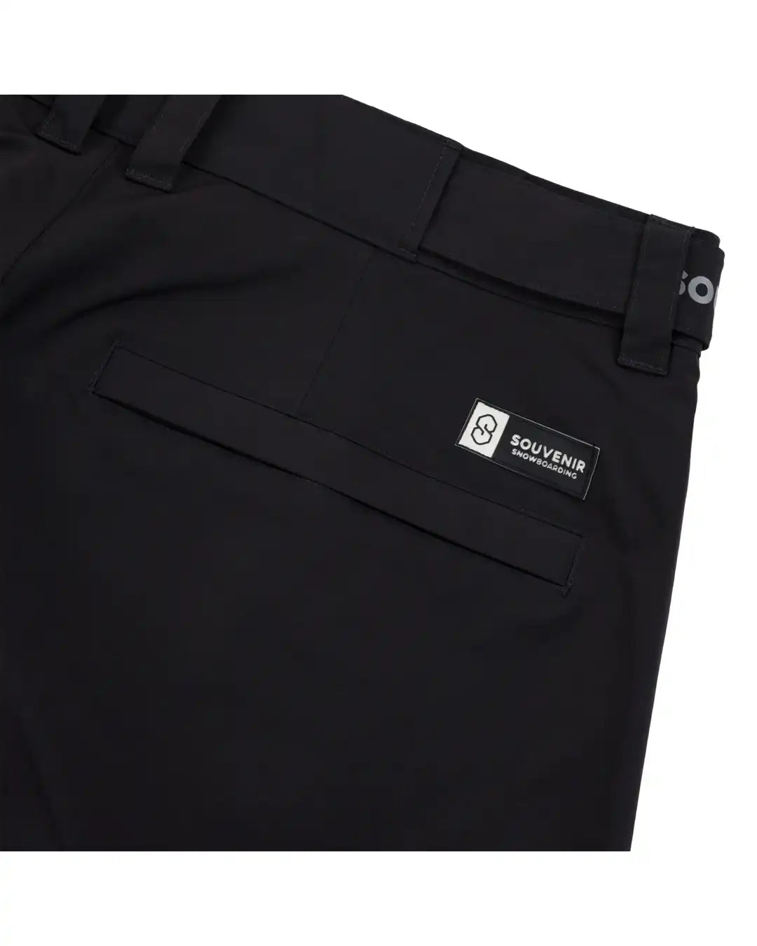 Pleated Chino Snow Pants - Black