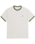 T-Shirt Ringer - Pale Taupe/Army