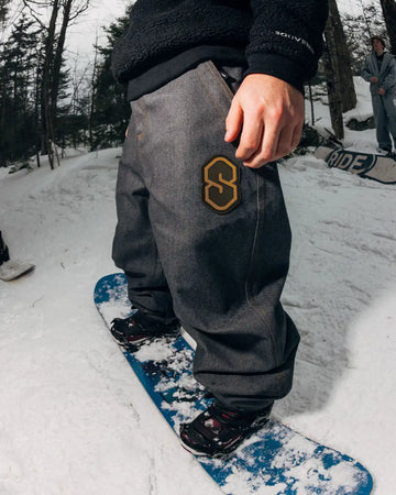3 Ply Denim Snow Pants - Dark Denim