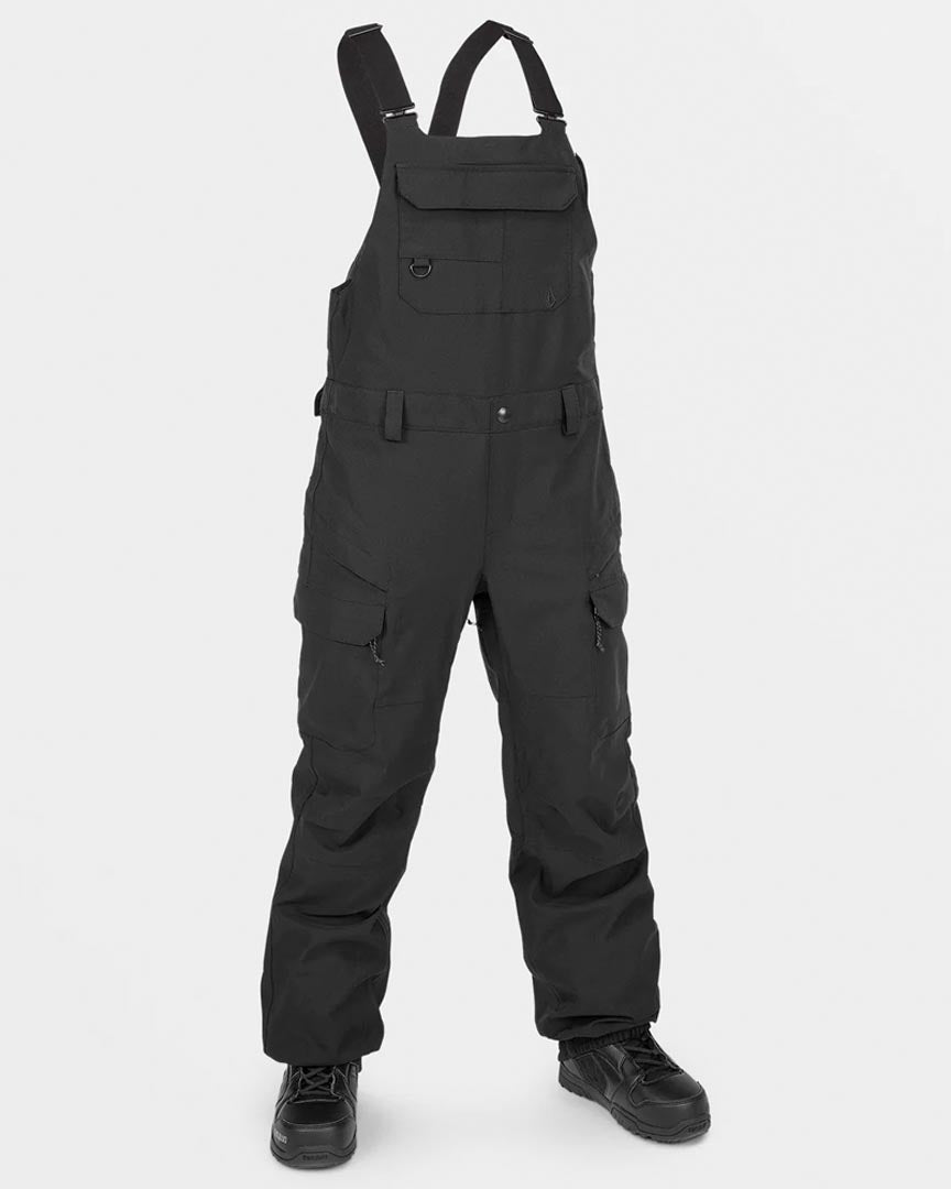 Black Creston 3D Stretch Bib Snow Bib Women' Boutique Adrenaline