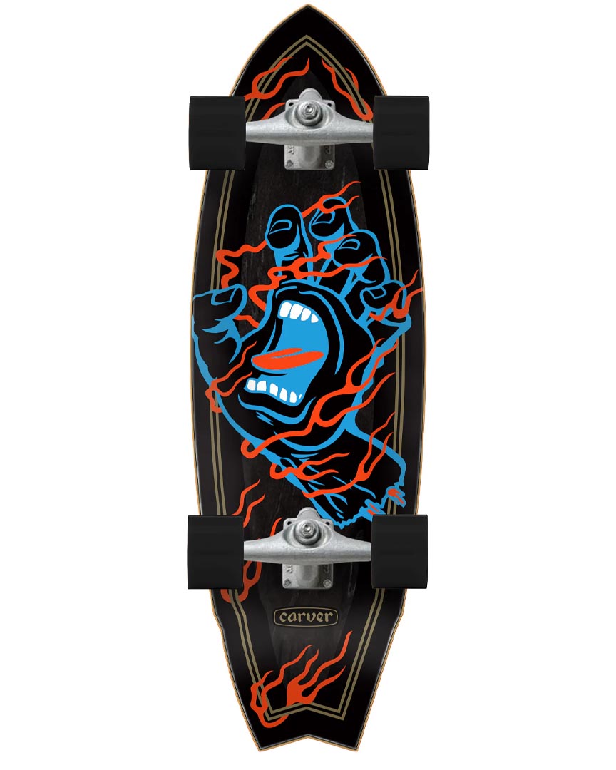 Carver Inferno Hand Shark Complete Cruiser Surf Skate