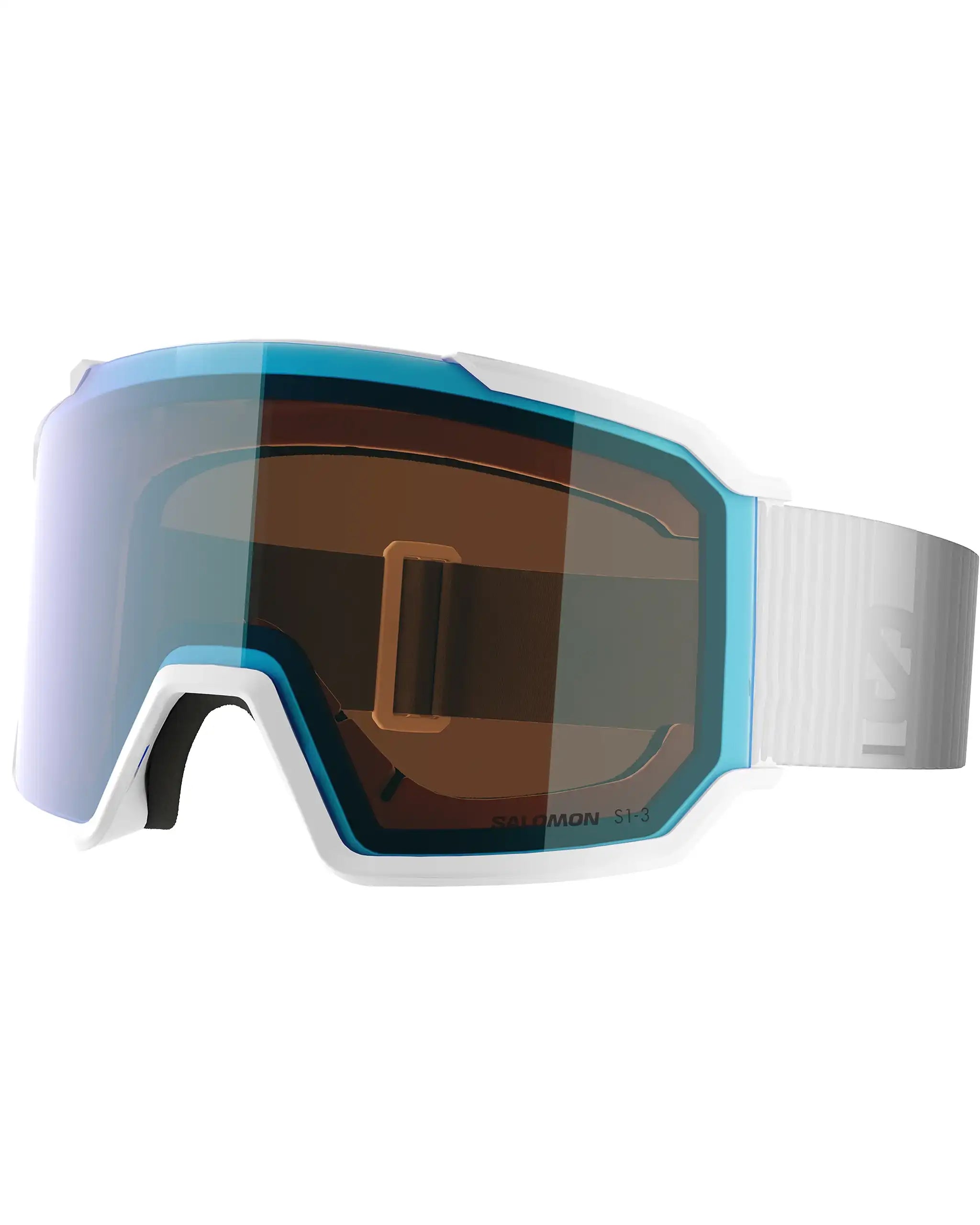 Goggles S/View 3 Photo - White/Blue par SALOMON