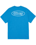 Obey Reaction T-Shirt - Azure Blue