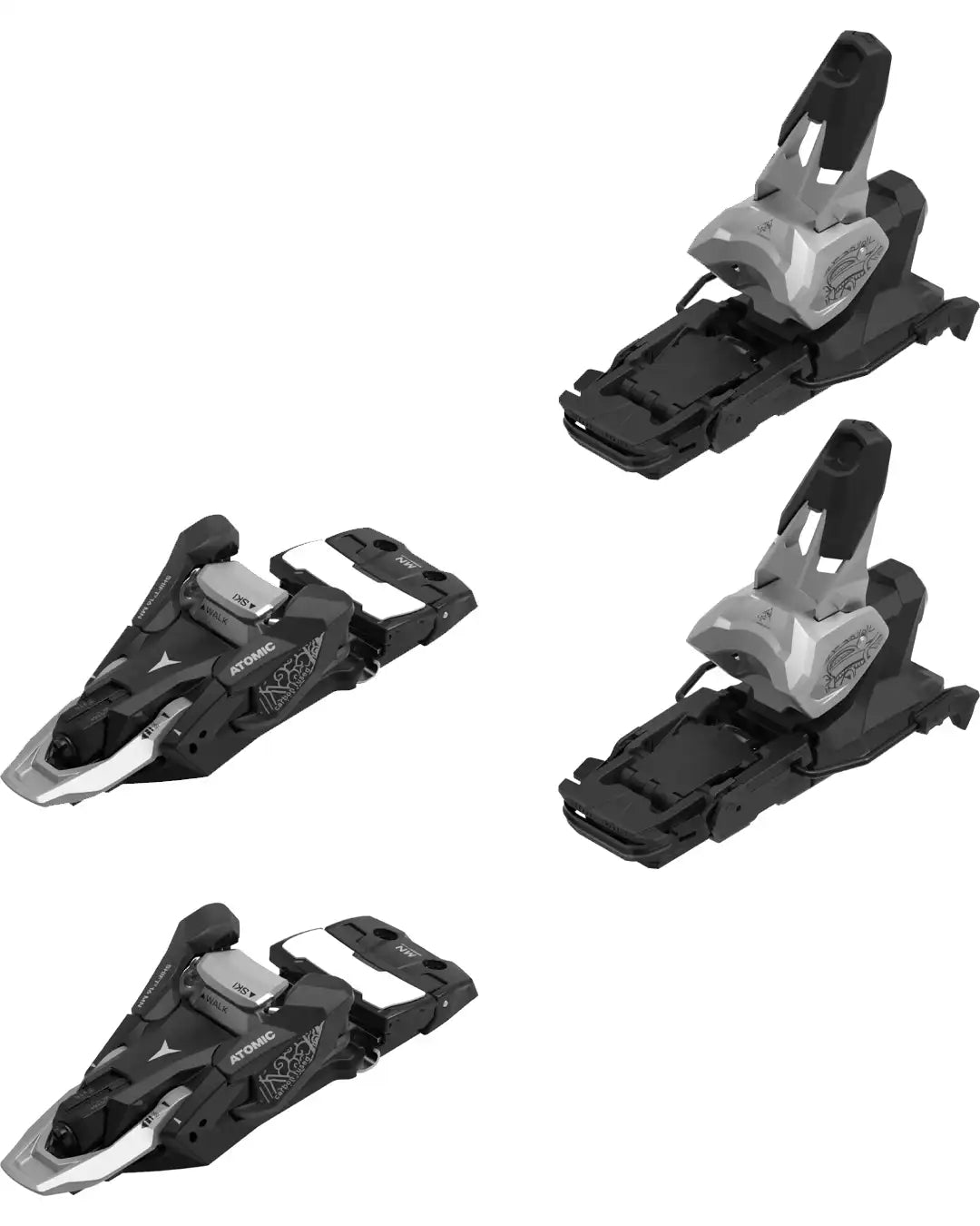 Shift² 16 Mn Bent Chetler Ski Bindings - Black/Silver 2027