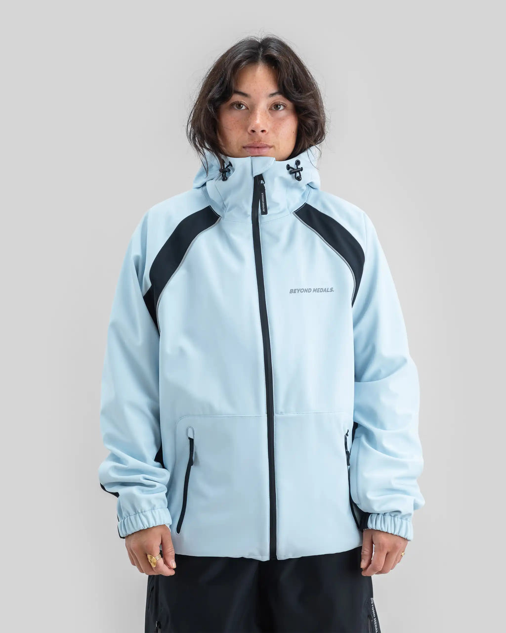 BEYOND MEDALS Softshell Jacket Winter Jacket - Light Blue – view 2