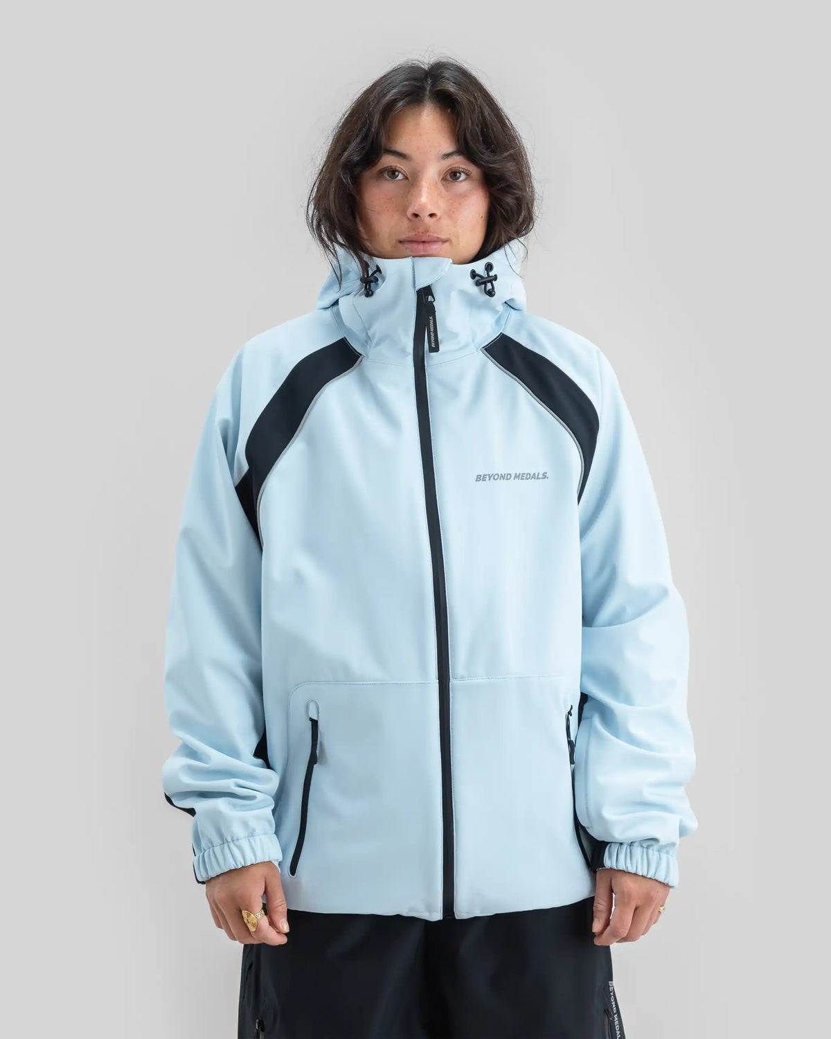 BEYOND MEDALS Softshell Jacket Winter Jacket - Light Blue – view 2