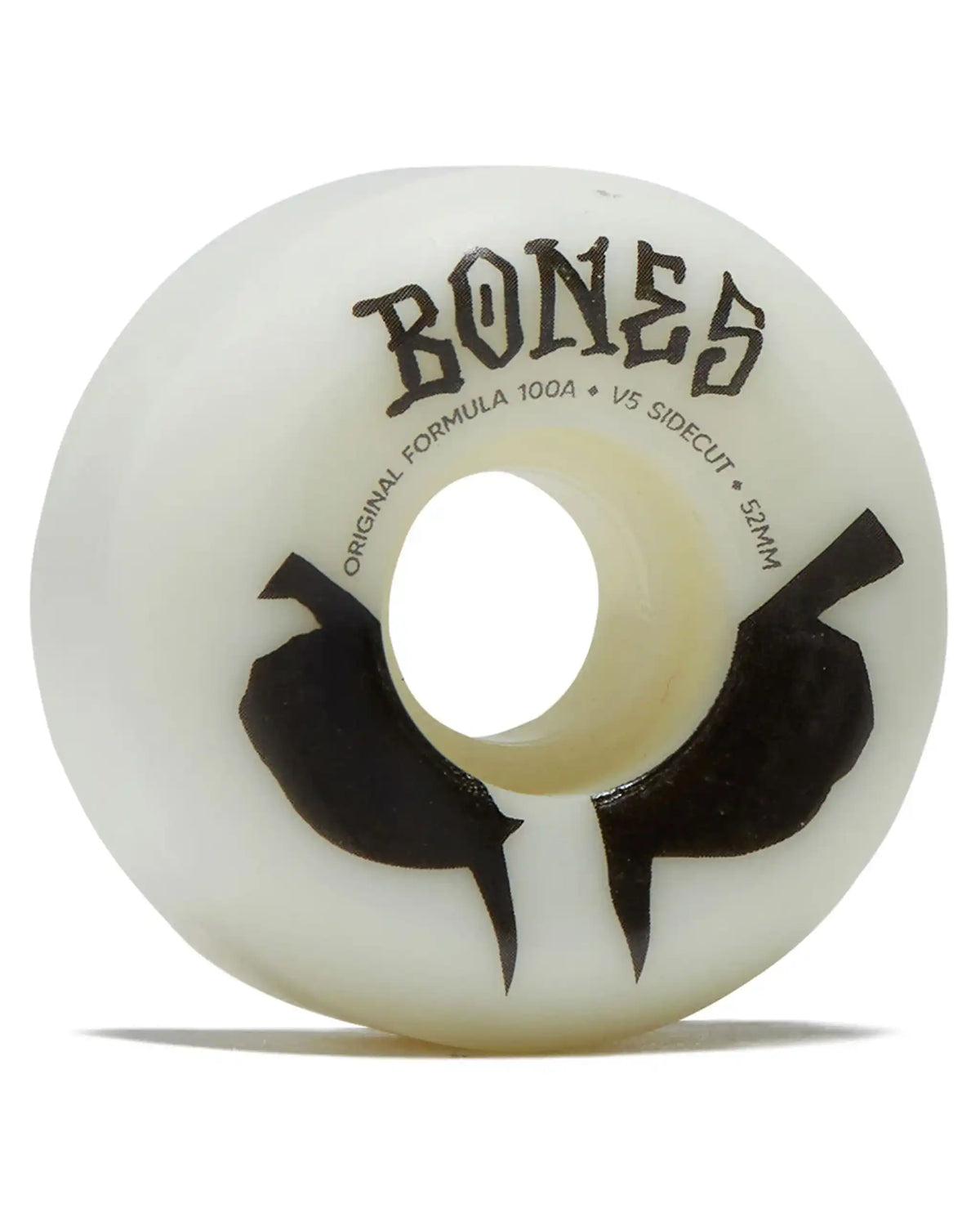 BONES Og V5 Sidecuts 100A Skateboard Wheels - White
