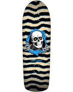 Old School Ripper (16) Skateboard Deck - Natural/Blue