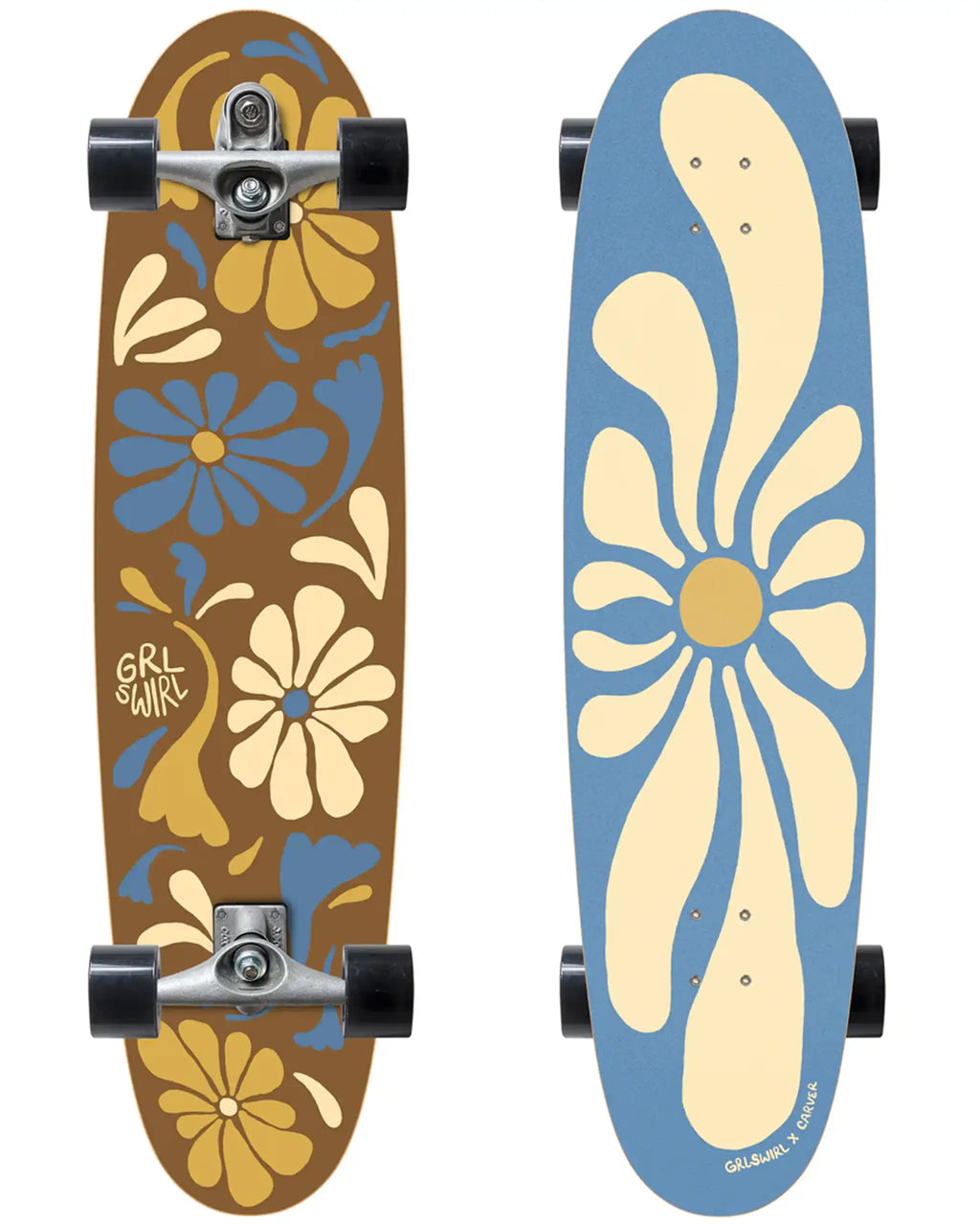 C7 Grlswirl Longswirl Complete Surfskate