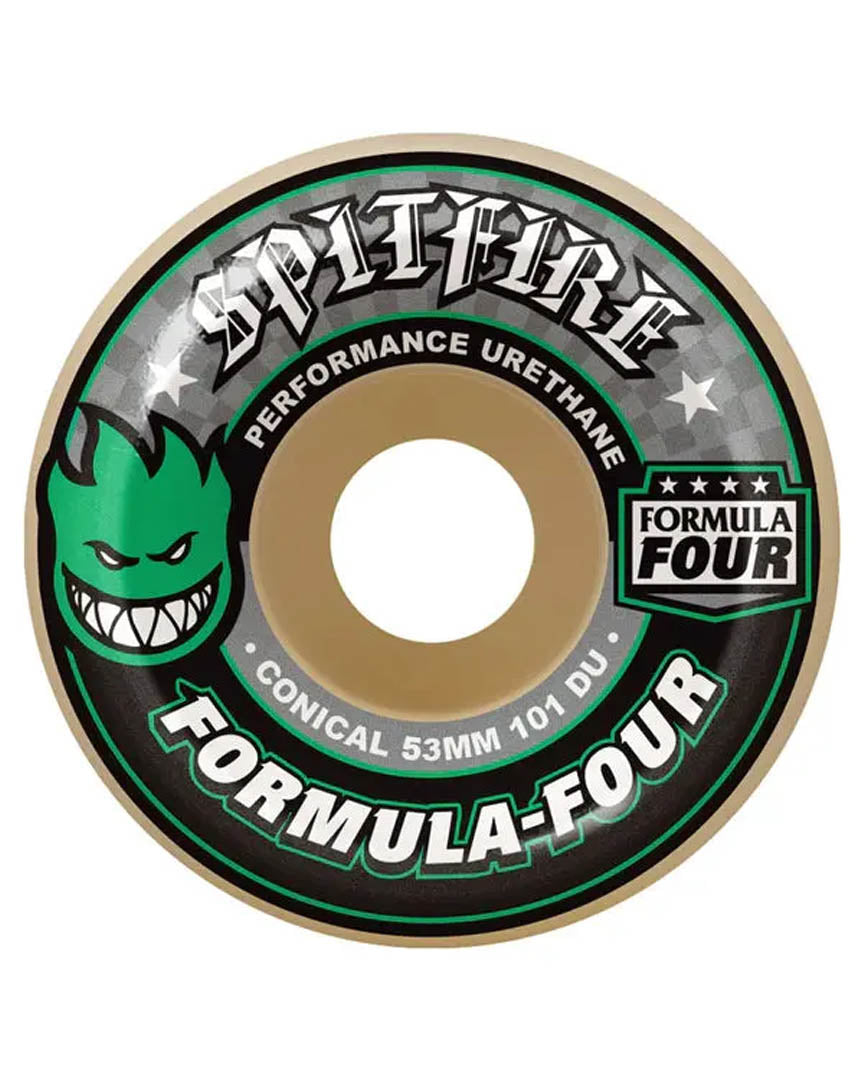 Roues De Skateboard F4 101D Conical - Natural
