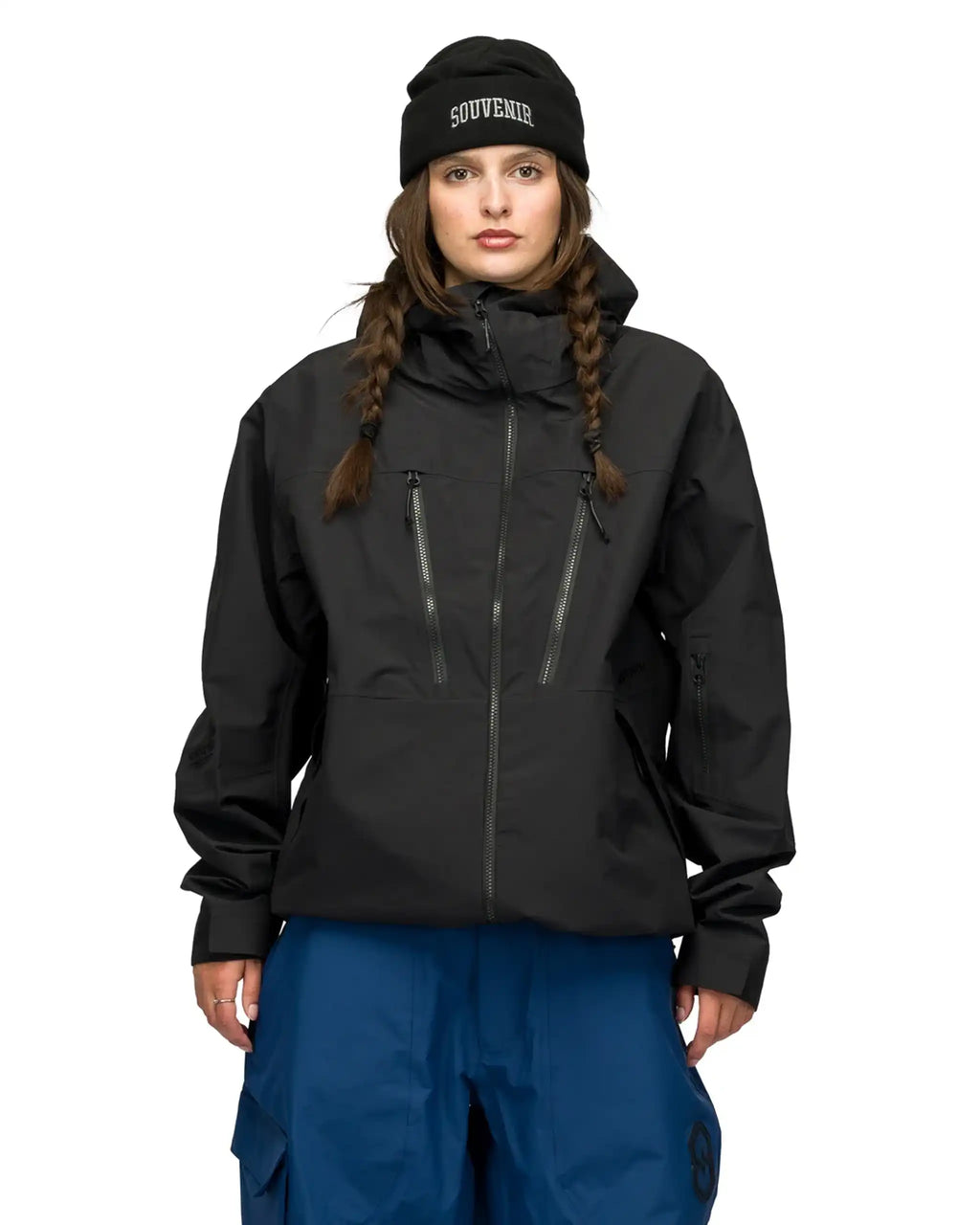 Manteau Neige 3 Ply Ripstop Jacket - Black par SOUVENIR – vue 2
