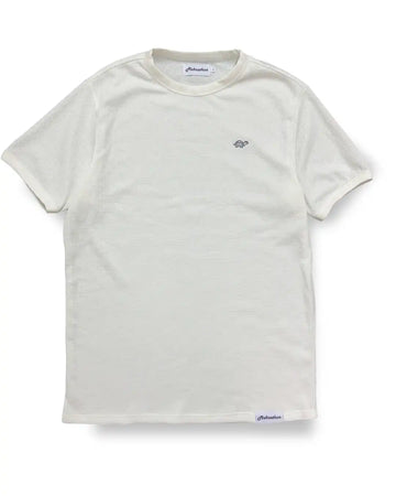 Lamehra Premium Waffle Ringer T-Shirt - White