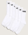 Classic Crew 6 Pack Socks - White