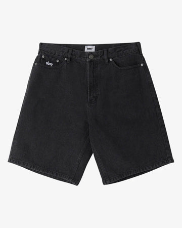 Bigwig Baggy Short Denim Shorts - Faded Black