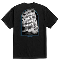 T-shirt Tall Ship-Glow - Black