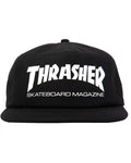 Skate Mag Snapback Hat - Black/White