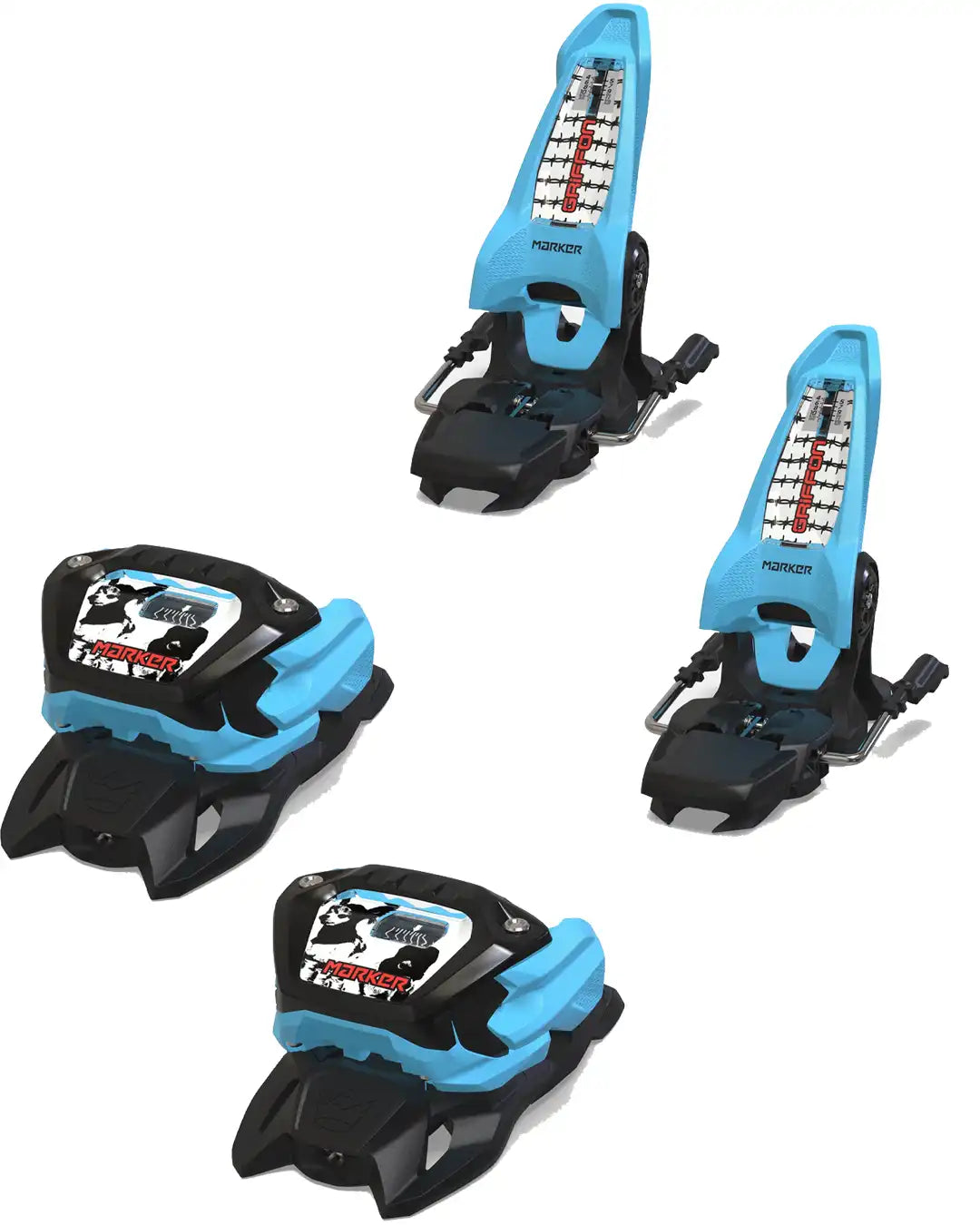 Fixation De Ski Griffon 13 - Black/Light Blue 2026